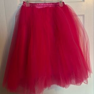 5 Layer Hot Pink Tulle Barbie Skirt